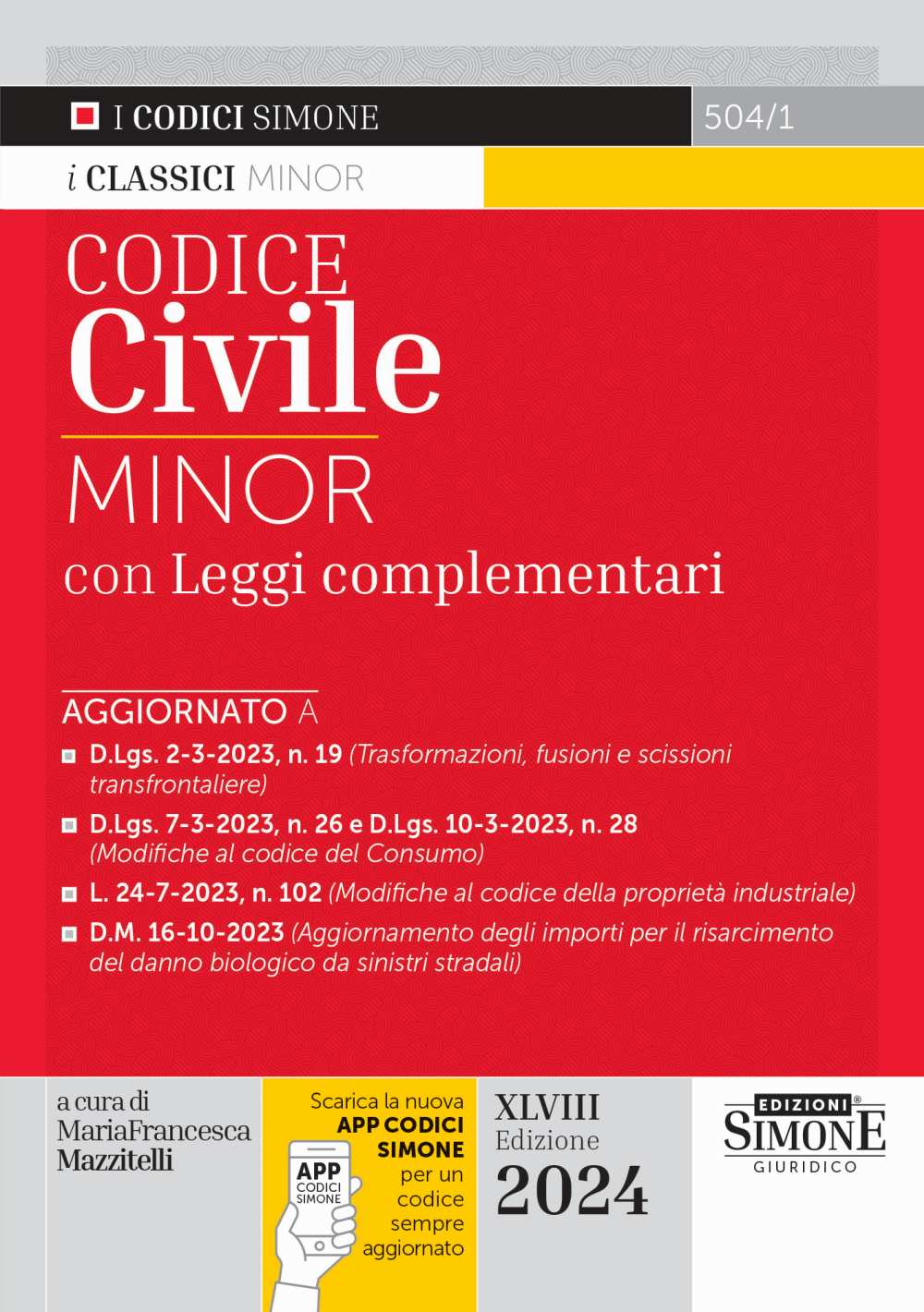 Codice Civile Minor 2024 - Edizioni Simone