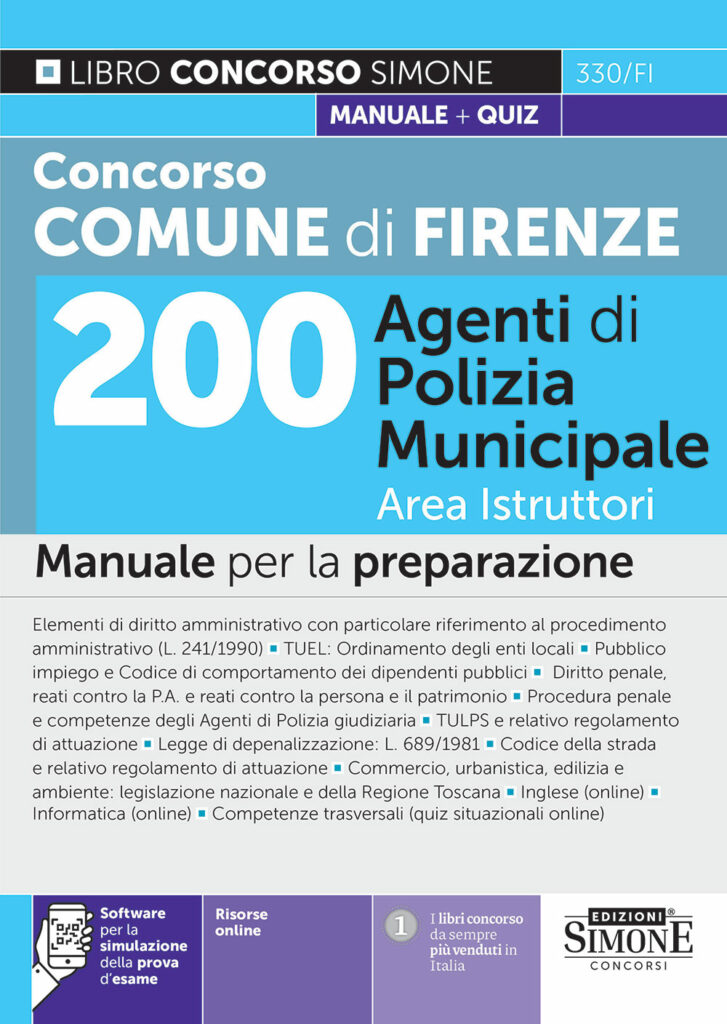 Manuale polizia municipale Firenze 2023