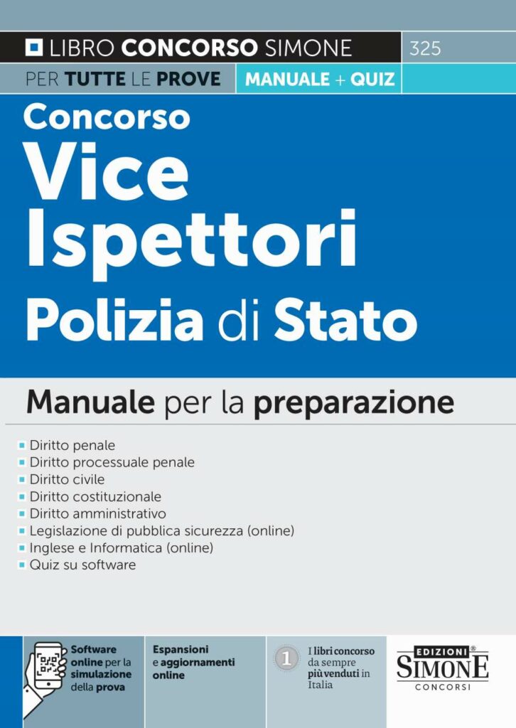 Concorso Vice Ispettori Polizia di Stato - Manuale - 325