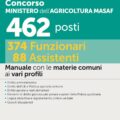 Concorso Ministero dell'agricoltura MASAF 462 posti 374 Funzionari 88 Assistenti - Manuale - 340/1