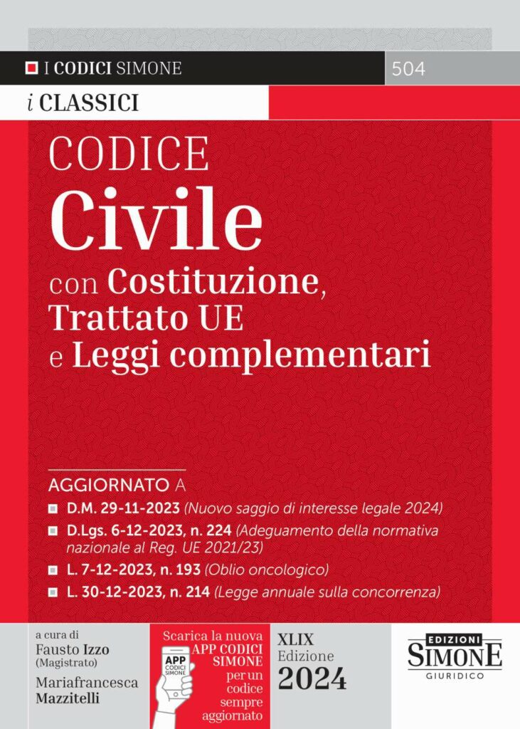 Codice Civile 2024 leggi complementari