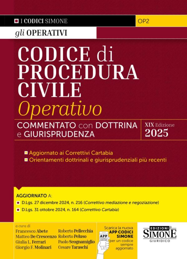 Codice di Procedura Civile Operativo - OP2