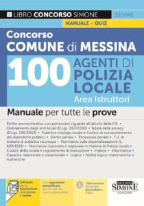 Concorso Comune di Messina 100 Agenti di Polizia Locale Area Istruttori - Manuale