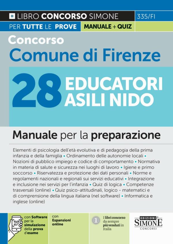 Concorso Comune di Firenze 28 Educatori Asili Nido - Manuale - 335/FI