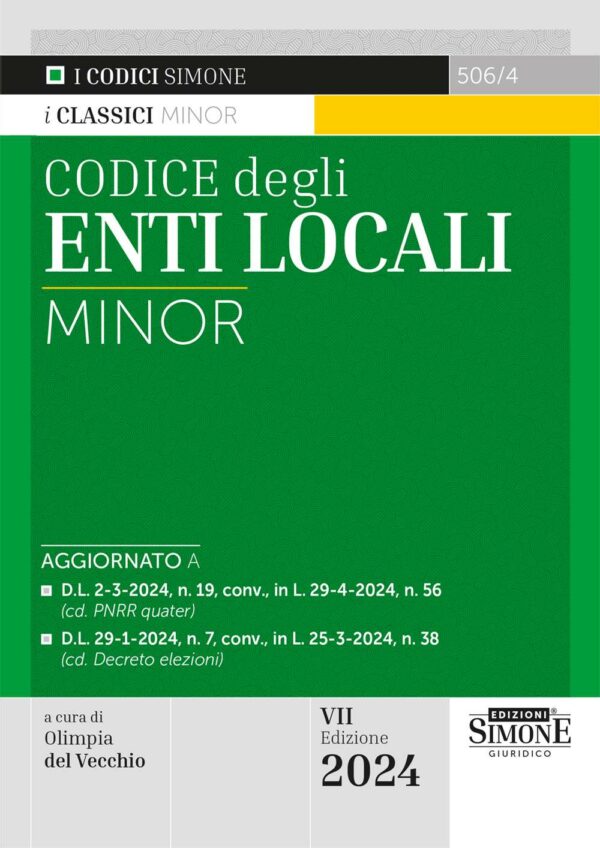 Codice degli Enti Locali minor - 506/4