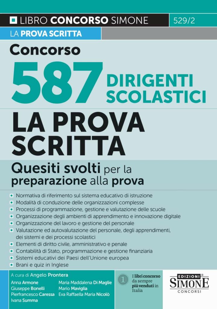 Concorso 587 Dirigenti scolastici - La prova scritta - 529/2