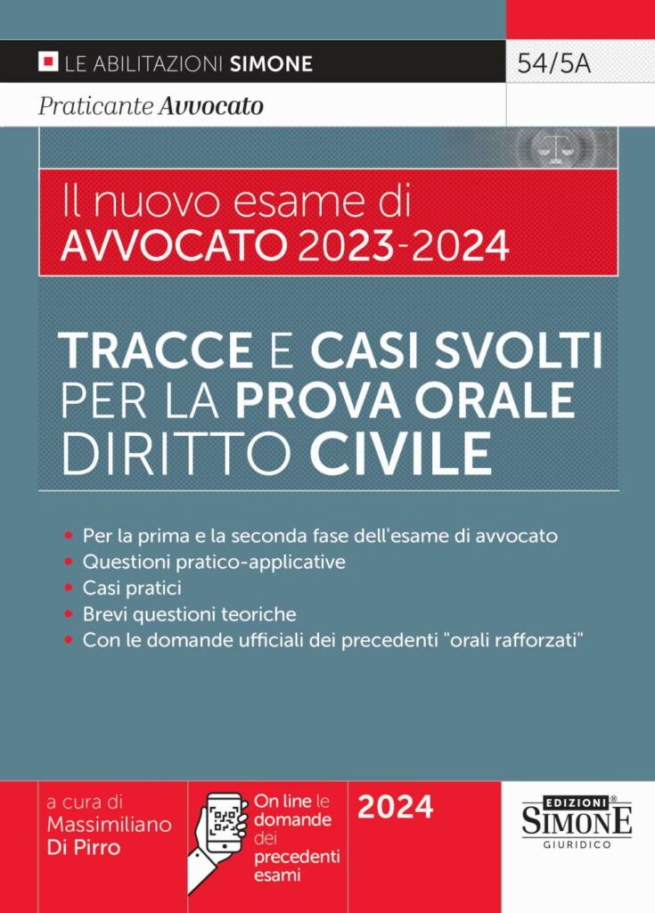 orale avvocato tracce diritto civile