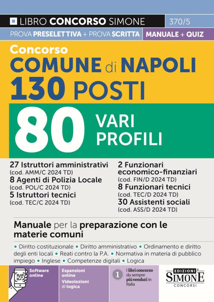 Libro concorso comune di Napoli