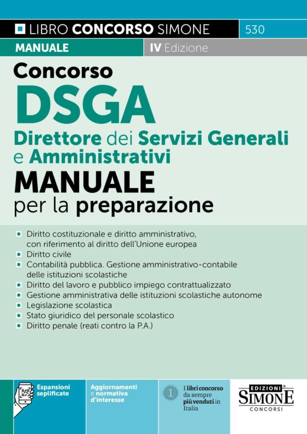 Concorso DSGA Direttore dei Servizi Generali e Amministrativi - Manuale - 530