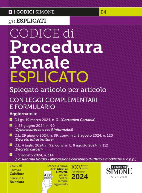 Codice di Procedura Penale Esplicato - E4