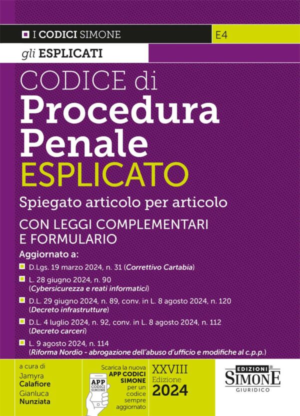 Codice di Procedura Penale Esplicato - E4