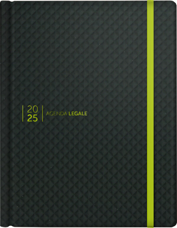 Agenda Legale Personalizzabile 2025 Neon Green con App Agenda Legale PRO