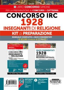 Concorso IRC 1928 Insegnanti di Religione - KIT di preparazione - 526/RP