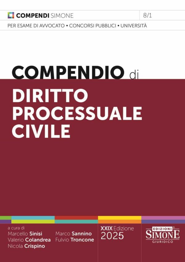 Compendio di Diritto Processuale Civile - 8/1