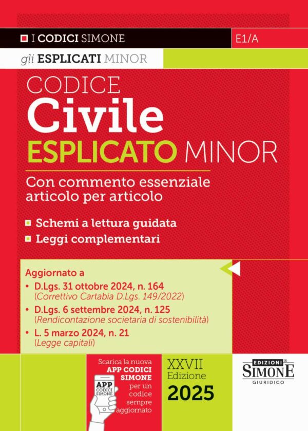 Codice Civile Esplicato Minor - E1/A