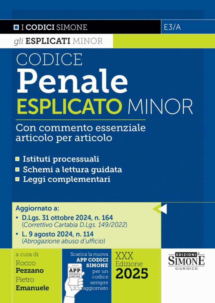 Codice Penale Esplicato Minor