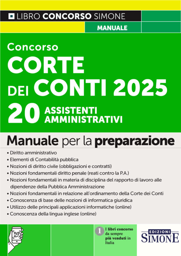 Corte  dei Conti 2025 - 20 Assistenti Amministrativi