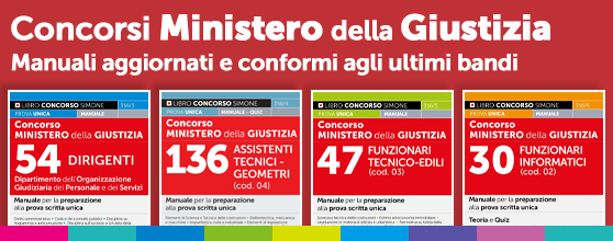 Concorsi al Ministero della Giustizia