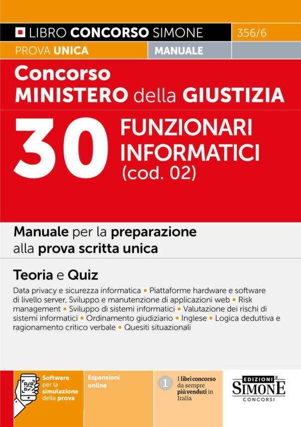 concorso giustizia funzionari informatici