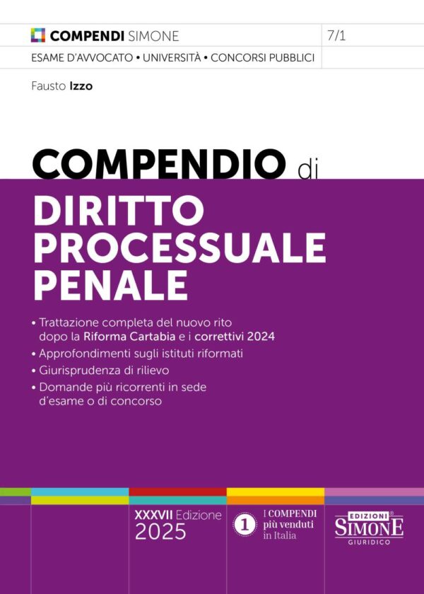 Compendio di Diritto Processuale Penale 2025