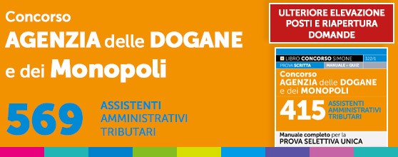 Elevazione posti concorso Agenzia delle Dogane e Monopoli 2025