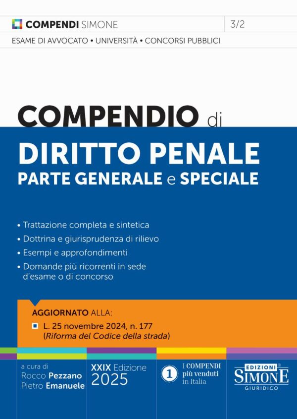 Compendio di Diritto Penale parte generale e speciale - 3/2