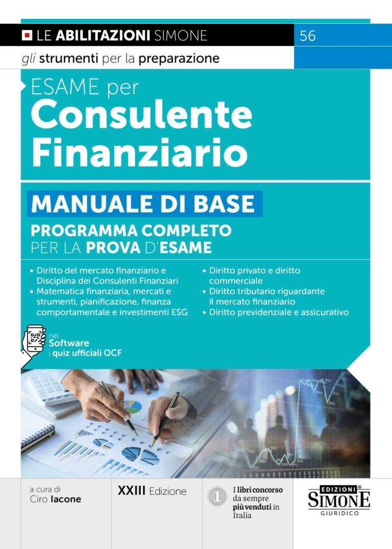 Il Nuovo Promotore Finanziario Programma Completo Per La Prova Desame