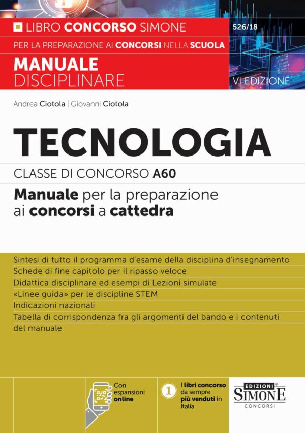 Manuale Classe di concorso A60 concorso scuola 2025