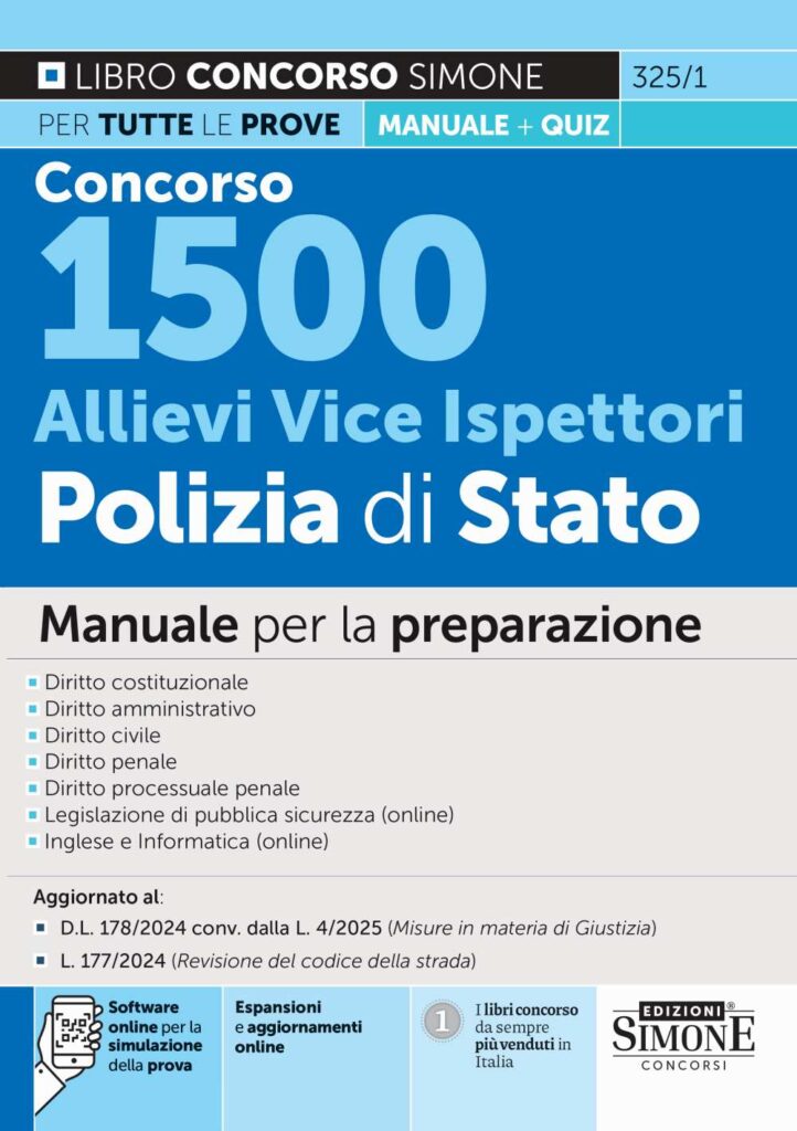 Concorso 1500 Allievi Vice Ispettori Polizia di Stato