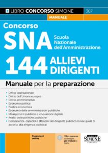 Manuale concorso SNA 2025 144 allievi Dirigenti