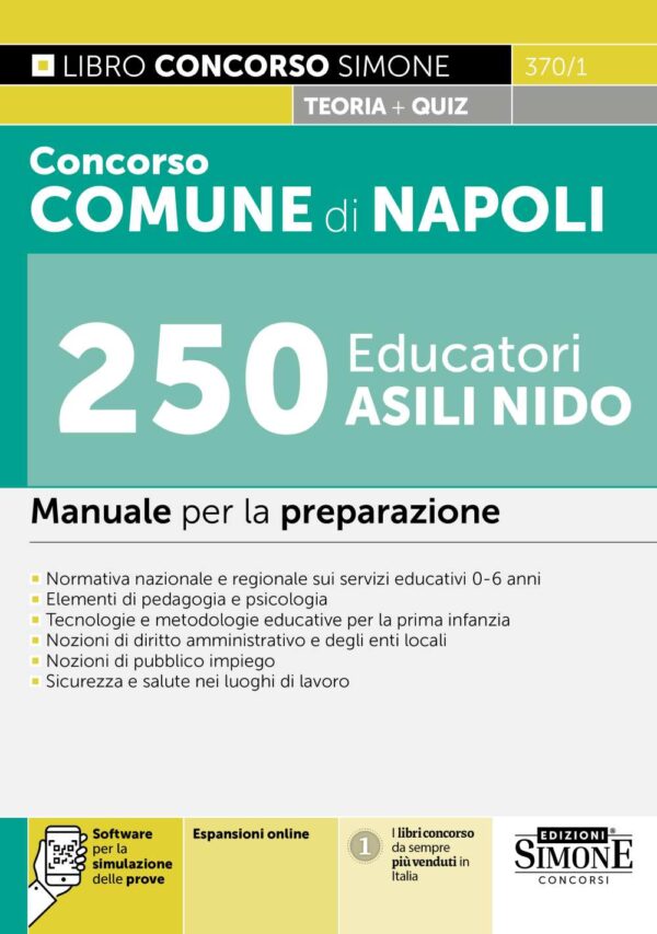 Concorso Comune di Napoli 250 Educatori ASILI NIDO - Manuale - 370/1