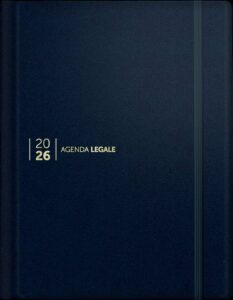 Agenda Legale 2026 Leather Blu con App Agenda Legale PRO - 751/BLU