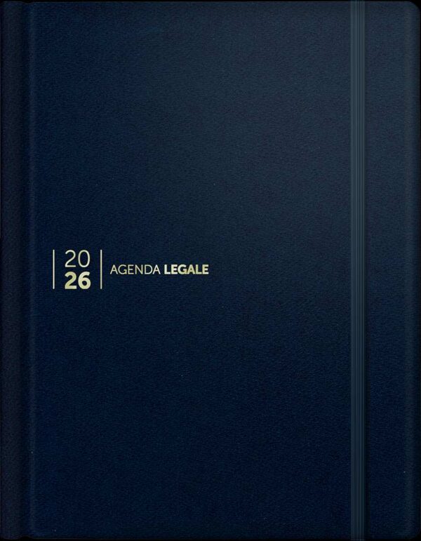 Agenda Legale 2026 Leather Blu con App Agenda Legale PRO - 751/BLU