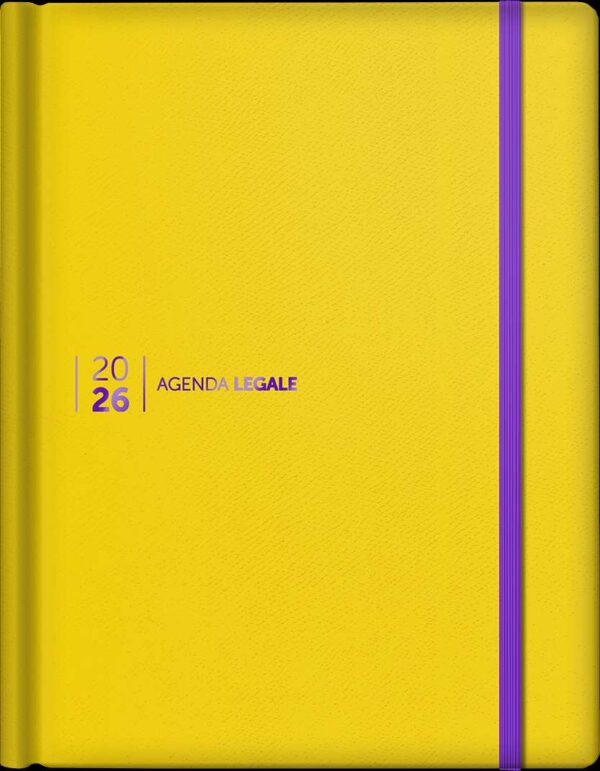 Agenda Legale 2026 Leather Gialla con App Agenda Legale PRO - 751/GIALLA