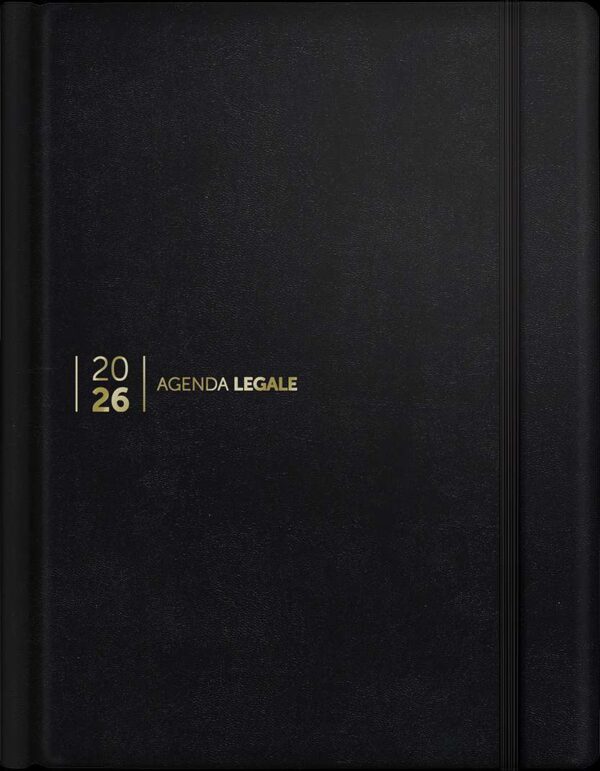 Agenda Legale 2026 Skin Black con App Agenda Legale PRO - 751/NERA