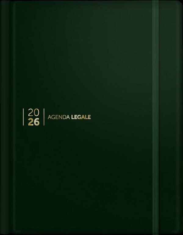 Agenda Legale 2026 Skin Dark Green con App Agenda Legale PRO - 751/VERDESCURO