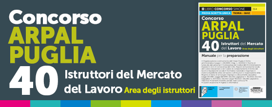 Concorso Arpal Puglia 40 Istruttori del Mercato del Lavoro – Area degli istruttori
