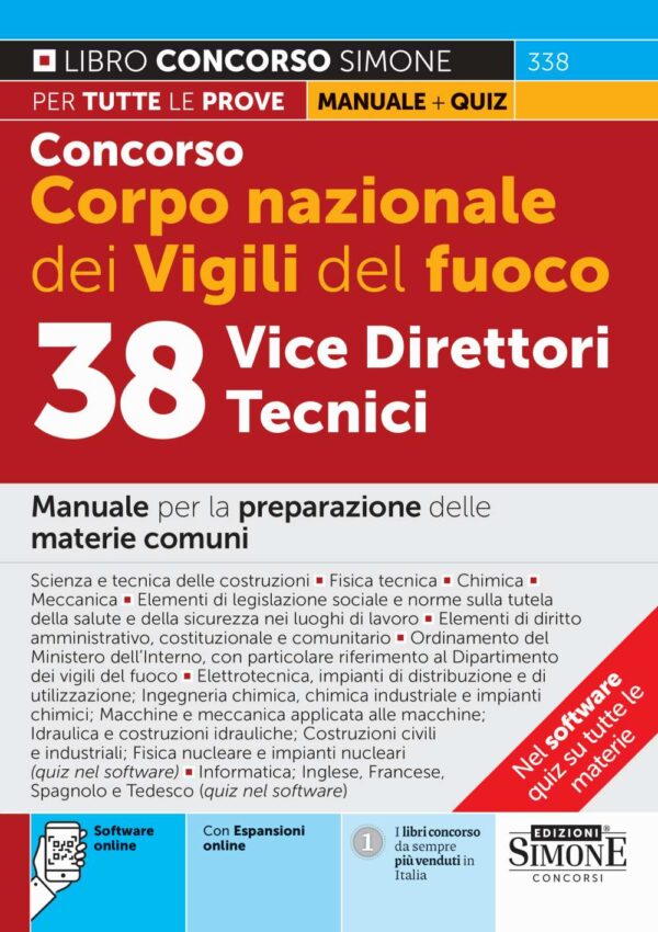 Concorso Vigili del Fuoco 38 Vice Direttori Tecnici - Manuale - 338