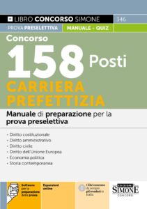 Manuale prova preselettiva Concorso 158 Posti Carriera Prefettizia