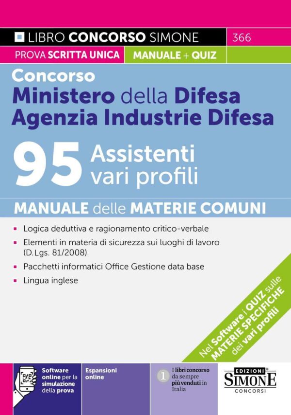Manuale concorso assistenti agenzia industrie difesa 2025