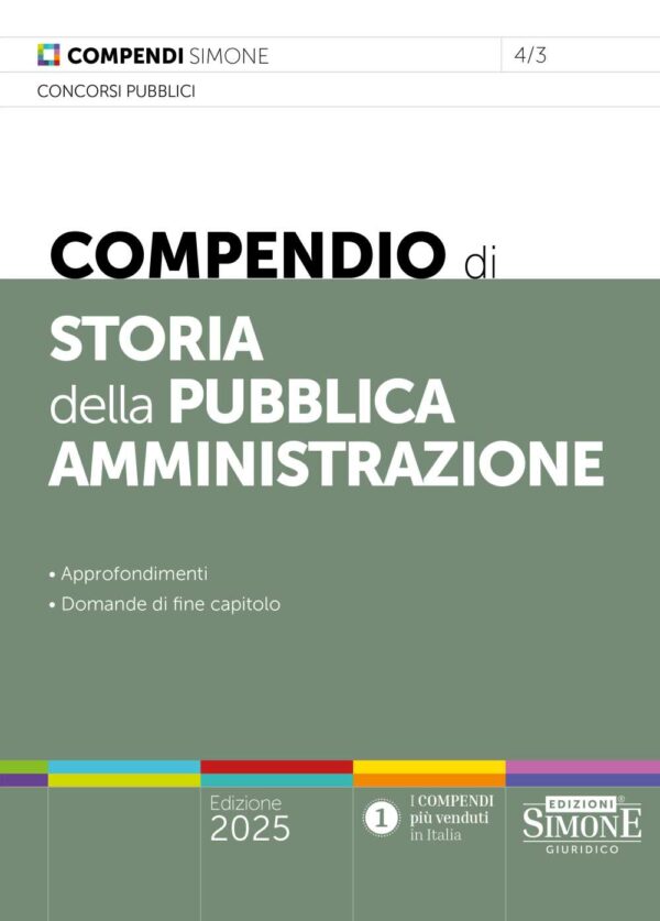 Compendio di Storia della Pubblica Amministrazione - 4/3