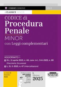 Codice di Procedura Penale Minor Leggi complementari - 501/1
