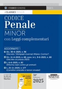 Codice Penale Minor con leggi complementari