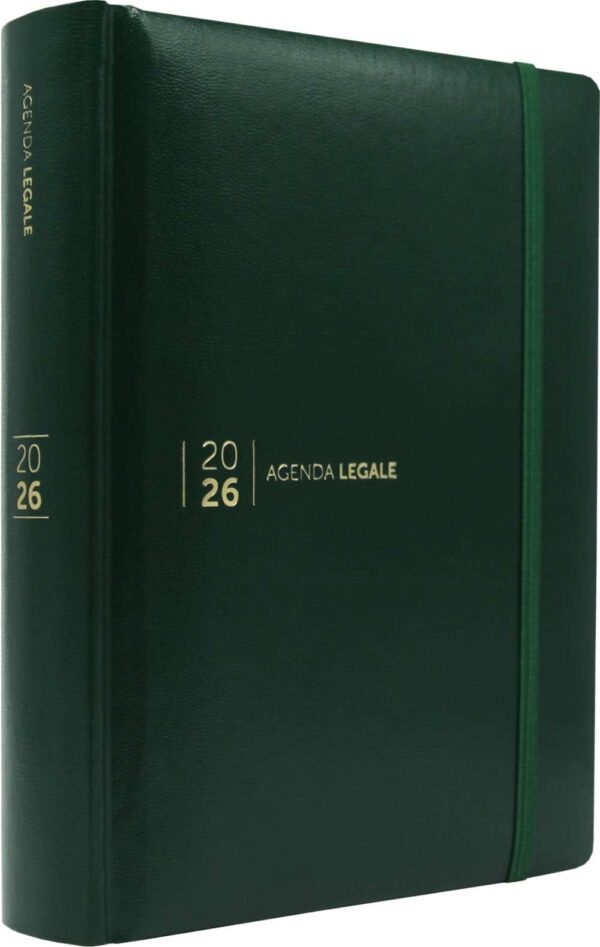 Agenda legale verde scuro Simone 2026