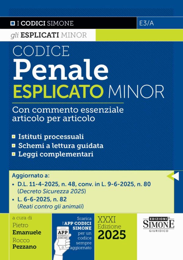 Codice Penale Esplicato Minor - E3/A