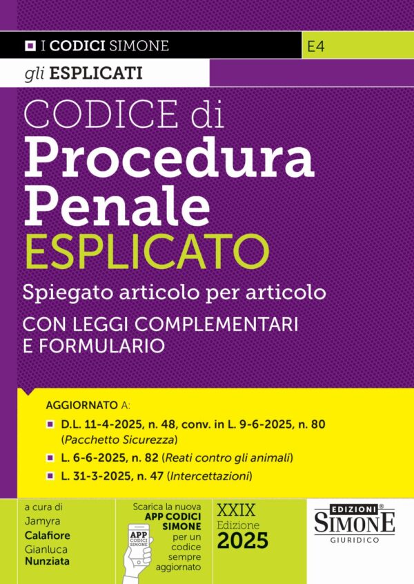 Codice di Procedura Penale Esplicato