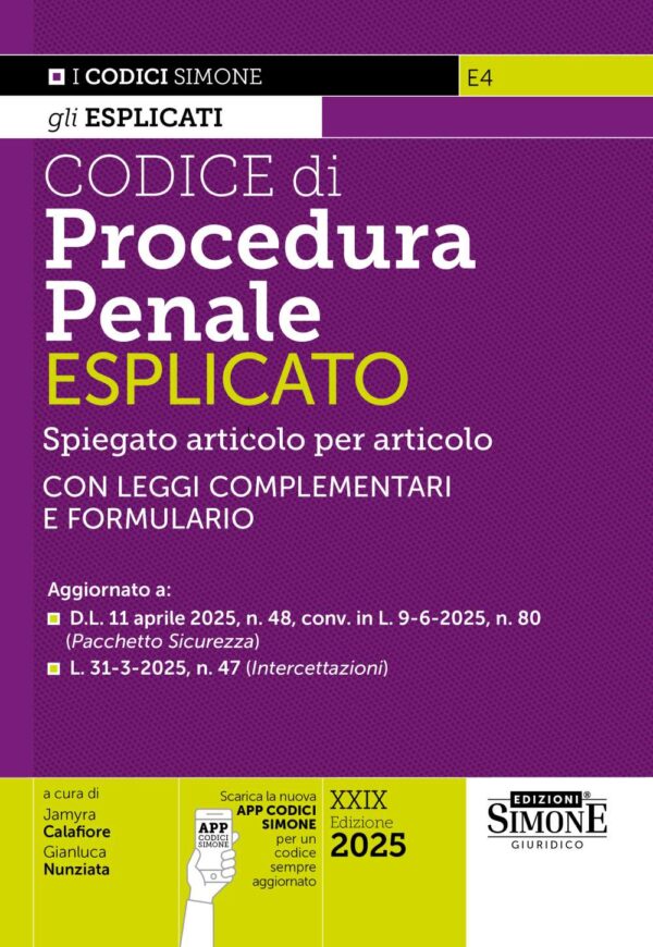 Codice di Procedura Penale Esplicato - E4
