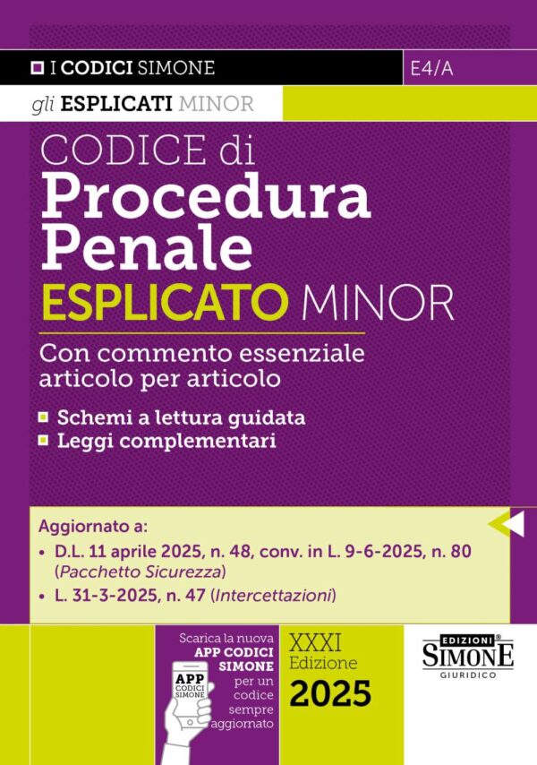 Codice di Procedura Penale Esplicato Minor - E4/A