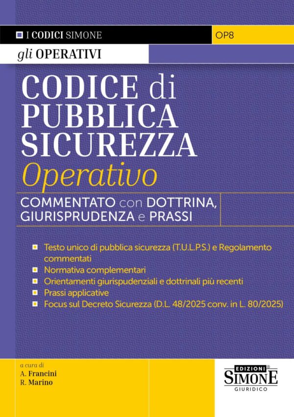 Codice di Pubblica Sicurezza Operativo - OP8