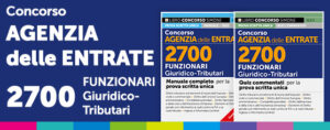 Banner Concorso Agenzia delle Entrate 2025: 2700 posti funzionari Giuridico-Tributari